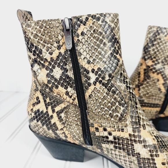 NEW Circus by Sam Edelman Garth Faux-Leather Western Ankle Booties C432 - Picture 9 of 16